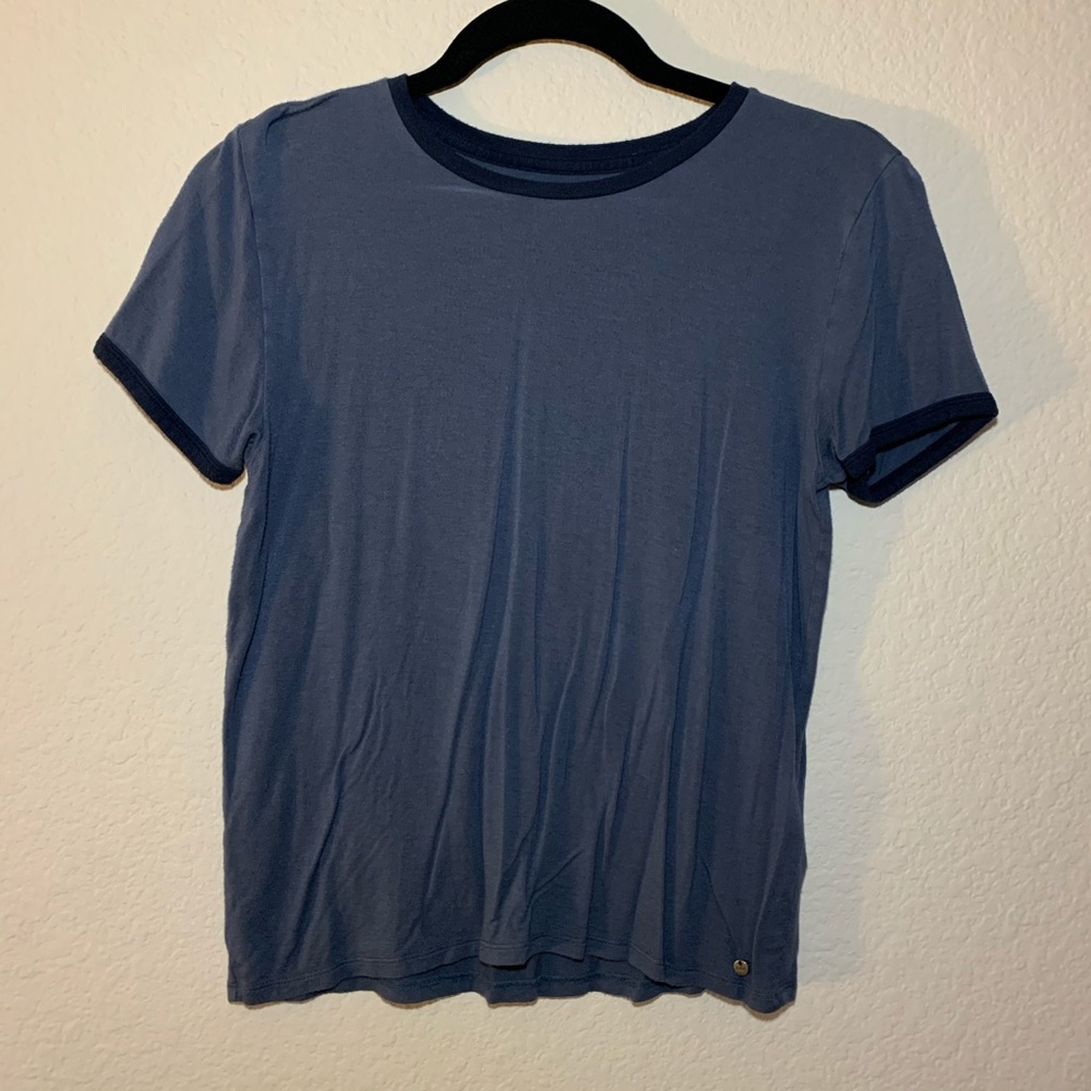 A&F Navy Blue Ringer Tee
